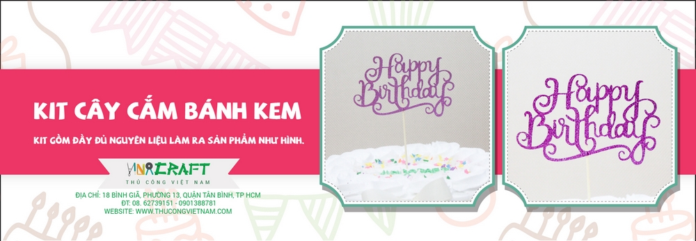 Kit cây cắm bánh kem 03